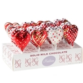 Milk Chocolate Heart Lollipops - 24CT Box