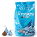 Light Blue Hershey's Kisses - 17.6 oz Bag
