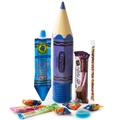 Purim Kids Colorful Crayola Pencil Gift Mishloach Manos - 8 Pack