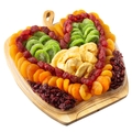 Heart Dried Fruit Apple Wooden Collapsible Bowl
