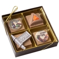 Purim Decorative Truffle Gift Box - 4CT