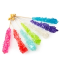 Colorful Assorted Unwrapped Large Rock Candy Swizzle Sticks