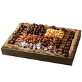Passover Deluxe XL Gift Wooden Chocolate & Nuts Tray - 18