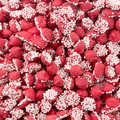 Red Mini Creamy Mint Nonpareils Drops - 1 LB Bag