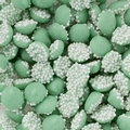 Green Mini Creamy Mint Nonpareils Drops - 1 LB Bag