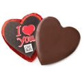 'I Love You' Dark Belgian Chocolate Message Heart