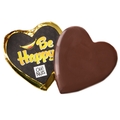 'Be Happy' Dark Belgian Chocolate Message Heart