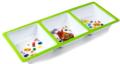 Jelly Belly Green 3-Section Melamine Tray