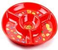 Jelly Belly Red Melamine Chip & Dip Tray