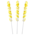Mini Yellow & White Unicorn Lollipops - 24CT