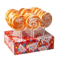 Orange & White Swirl Whirly Pops - Tangerine 