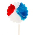 Patriotic Pinwheel Lollipops - 9 CT