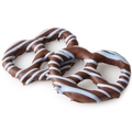 Belgian Chocolate Covered Pretzels with Blue Drizzle - 10CT Box