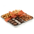 Four Section Hammered Nuts & Chocolates Tray
