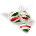 Green, Red & White Mint Twists Hard Candy