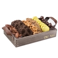 Wooden Pretzels and Nuts Line Up - Small 10.5