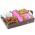 Wooden Baby Girl Nuts & Chocolate Cubes Line Up - Medium 12
