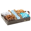 Wooden Baby Boy Nuts & Chocolate Cubes Line Up - Medium 12
