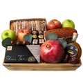 Rosh Hashanah XL Farmer's Basket Fresh Apples & Pomegranate Gift Basket