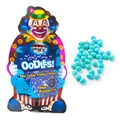Oodles Purim Clown Tiny Tangy Blue Raspberry Fruity Chews - 24CT