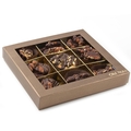 Dark Chocolate Caramelized Nut Cluster Patties Assorted Nuts Gift Box