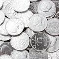 Silver Chocolate Coins - 1 LB Bag