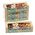 Lucite 4 Sections Nuts Box - 4 Pack
