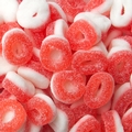 Mini Strawberry Gummy Rings - 2.2 LB Bag