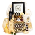 Custom Purim Shalach Manos Dazzling Golden Gala Personalized Grandstand Gift Basket  