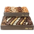 Wooden Truffles and Nuts Double Two Tier Line Up 