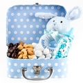 Sweet Arrivals Baby Boy Case With Nuts & Chocolates