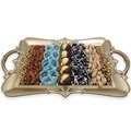Hanukkah Mirror Tray Chocolate and Nuts - Israel Only