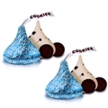 Blue Foiled Hershey's Kisses Cookies n' Creme Candy - 60-Pc. Bag
