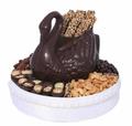 Dark Chocolate Swan Gift Basket