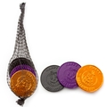 Halloween Chocolate Coins Mesh Bags - 24 Ct Case
