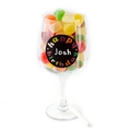 Oversized Birthday Wine Glass With Chalk - Gum Drops