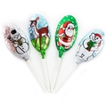 Christmas Foiled Milk Chocolate Lollipops - 48CT