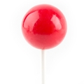 Giant Jawbreaker Lollipops - Red - 5CT