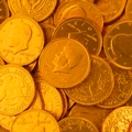 Orange Chocolate Coins - 1 LB Bag