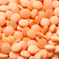 Orange Pucker Pieces Candy Tablets - Sour Peach