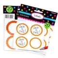 Orange Favor Sticker Labels 20 CT