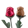 Sweet Heart Milk Chocolate Foiled Roses - Pink - 48CT