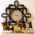 Timeless Purim Clock Gift Basket (Israel Only)