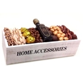 Purim Wooden Home Accessories Gift Basket - Israel Only