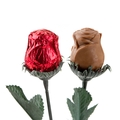 Sweet Heart Milk Chocolate Foiled Roses - Red - 48CT