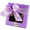 Premium Belgium Truffles Square Purple Box - 9 PC Box