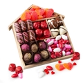 House of Hearts Wooden Gift Basket 