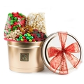 Holiday Popcorn, Mixed Nuts & Snack Gift Tin  - 3 LB