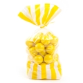 Yellow Striped Favor Bag - 10CT