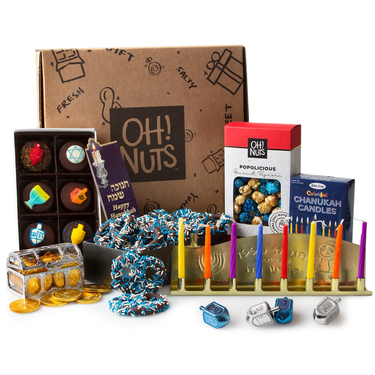 Kids Light Up Hanukkah Pen • Hanukkah Gifts For Kids • Hanukkah Gifts,  Chocolate and Baskets • Oh! Nuts®
